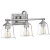 Quoizel Lighting Nicholas 3 - Light Vanity in  Brushed Nickel - 3 of 4