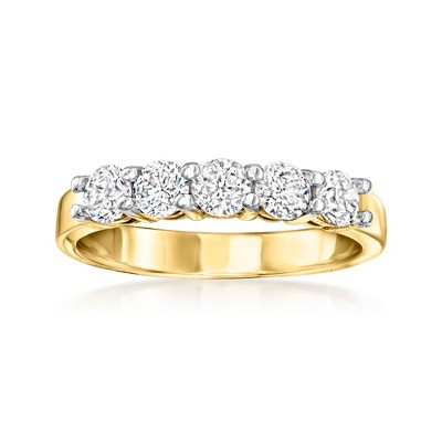 Ross-Simons 1.00 ct. t.w. Diamond 5-Stone Ring in 14kt Yellow Gold