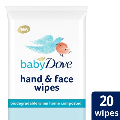 Baby Dove Hand & Face Wipes - 20ct