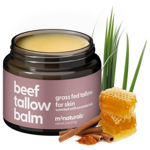 Grass Fed Beef Tallow Balm, Moisturizing Balm with Cold-Pressed Olive Oil & Beeswax for Skin, Body & Face, Scented or Unscented, M3, 2oz - 1 of 4