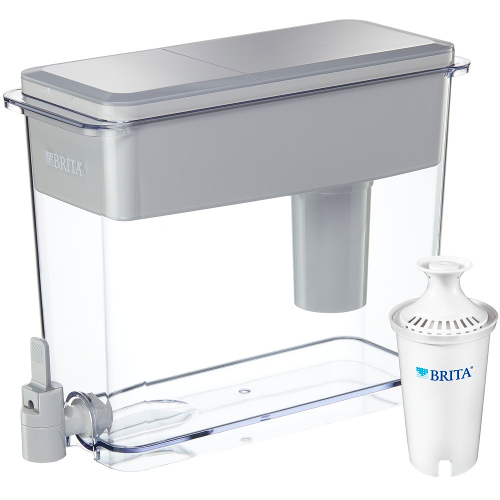 Brita Extra Large 18-Cup BPA Free Filtered Water Dispenser - Gray