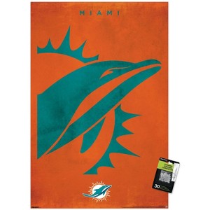 Trends International NFL Miami Dolphins - Logo 25 Unframed Wall Poster Prints - 1 of 4