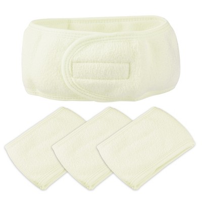 Conair Ruched Reversible Spa Headband 2-in-1 With Hook And Loop