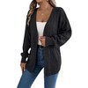Women's Long Sleeve Crochet Cardigan Sweater for All Seasons Lightweight - 4 of 4