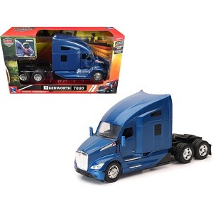 Kenworth T680 Truck Tractor Blue Metallic "Long Haul Truckers" Series 1/32 Diecast Model by New Ray - 1 of 3
