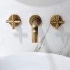Gulches Classic Wall Mounted Bathroom Faucet - Solid Brass, Drip-Free Cartridge, Electroplated Bronze Finish - 4 of 4