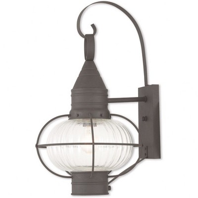 Livex Lighting Newburyport 1 - Light Post Light in  Antique Brass