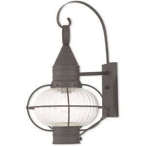 Livex Lighting Newburyport 1 - Light Post Light in  Antique Brass - 1 of 4