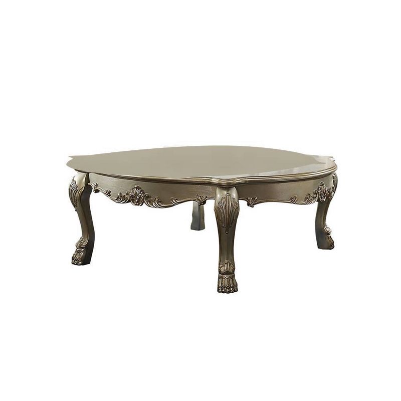 54&#34; Dresden Ii Coffee Table Gold Patina/Bone - Acme Furniture, 4 of 10