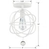 Crystorama Lighting Solaris 1 - Light Flush Mount in  English Bronze - 3 of 3