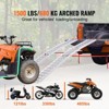 VEVOR Aluminum Ramps, 1500 lbs Folding Loading Ramps for Pickup Trucks Bed, Trailers Ramp with Load Straps for Dirt Bike, UTV, ATV, Trucks, 2 Pcs - 3 of 4