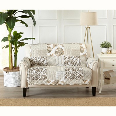 Reversible Stitched Patchwork Sofa Furniture Protector - Great Bay Home