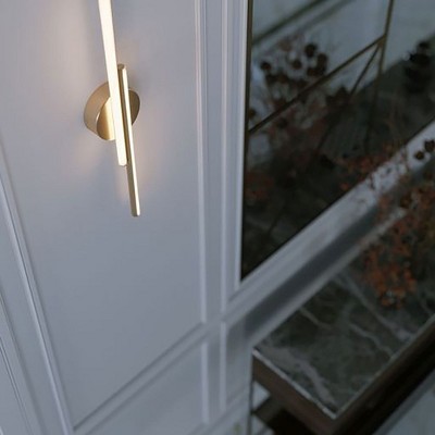 Ella 24'' Satin Brass LED Dimmable Vanity Light