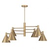 Savoy House Pharos 6 - Light Chandelier in  Noble Brass - 2 of 3
