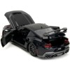 2024 Ford Mustang Dark House Black Metallic with Matt Black Hood and Top "Bigtime Muscle" Series 1/24 Die Cast Model Car by Jada - 4 of 4
