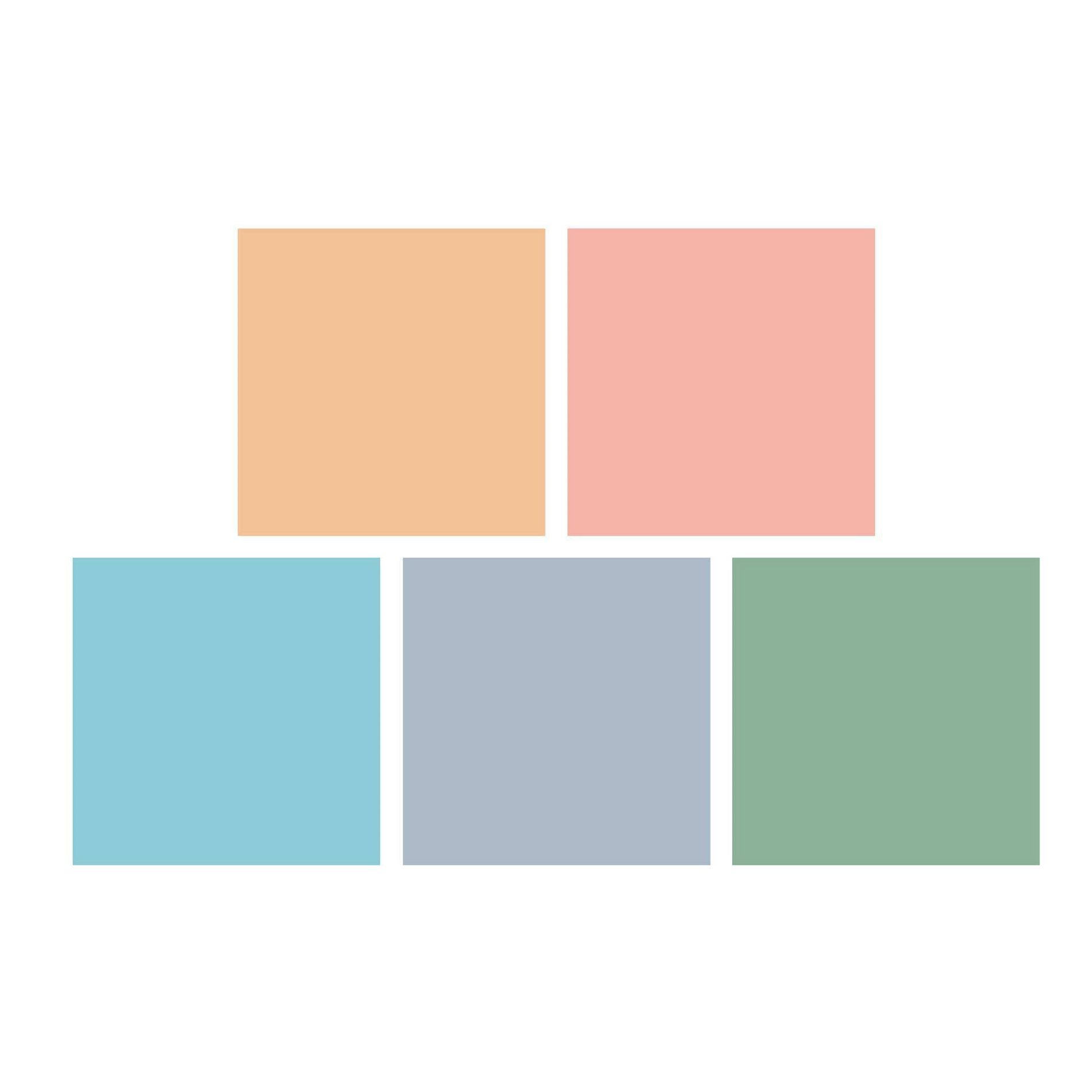 Tempaper & Co. Peel and Stick Square Shape Decals Dry Erase Colorful