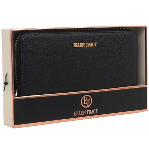 Ellen Tracy Pebble Grain Zip Around Boxed Giftable Wallet - 1 of 2