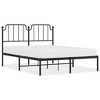 vidaXL Metal Bed Frame with Headboard Black 59.1 in.x78.7 in. - 2 of 4