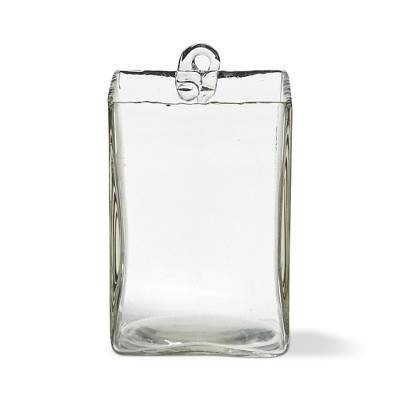 tag Clarity Clear Rectangle Glass Votive Candleholder Tall, Tabletop Mantel Wedding Centerpiece Decoration 3.5 x 3.5 x 5.0 in.