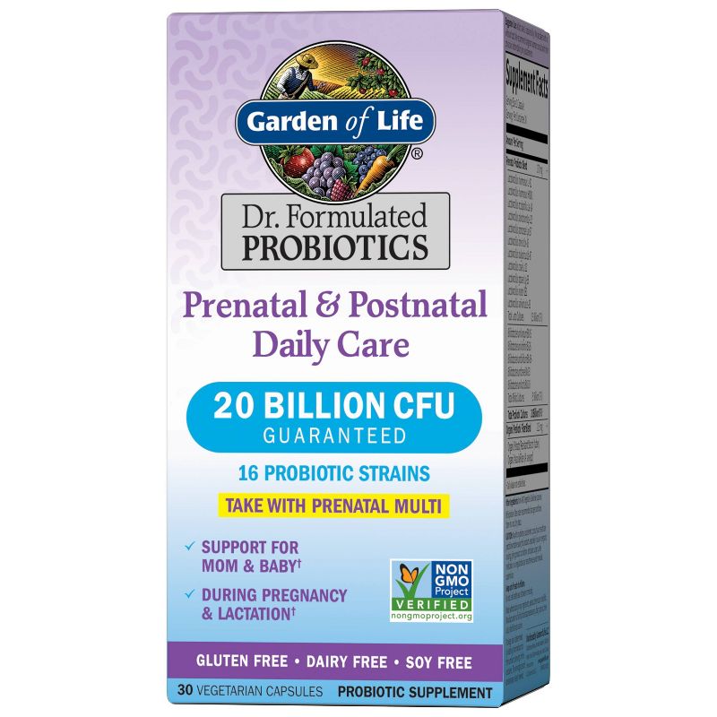 Garden of Life Dr. Formulated 20Billion Pre-Post Natal Daily Care Capsules - 30ct, 1 of 8