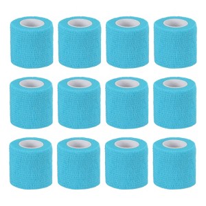 Unique Bargains Self-Adhesive Elastic Breathable Athletic Tapes 12 Rolls 2" x 177" - 1 of 4