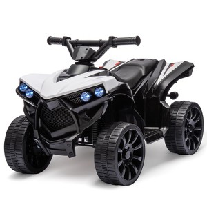 Jojoka 6V Ride on Quad ATV Car with LED Lights, Music, Foot Pedal & Wear-Resistant Wheels for Kids Toddler - 1 of 4