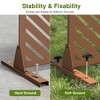 Dovelina Outdoor Metal Privacy Screen Freestanding Patio Decorative Screens - 3 of 4