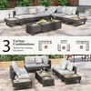 YOOCOZZ 6-Person Diamond Conversation Set - Extendable Table & Deep Cushions - 2 of 4