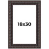 PosterPalooza | 3.5" Wide Ornate Brown Picture Frame - UV Acrylic, Foam Board Backing, Hanging Hardware - 2 of 4