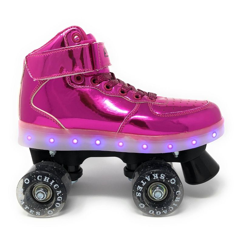 Chicago Skates Pulse Light-Up Quad Roller Skate - Pink, 3 of 9