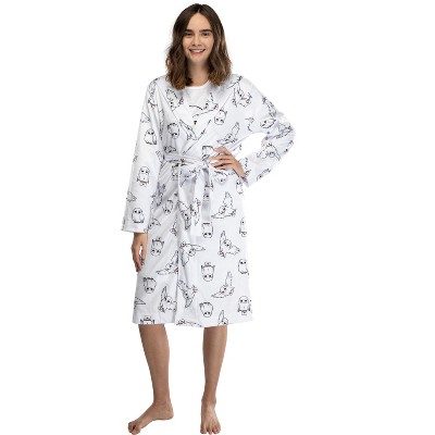 Harry Potter Womens Hedwig Owl Soft Minky Plush Robe