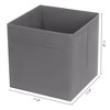 Unique Bargains Shelves Closet Fabric Storage Bin for Organizing Clothes Books 1 Pc - 4 of 4