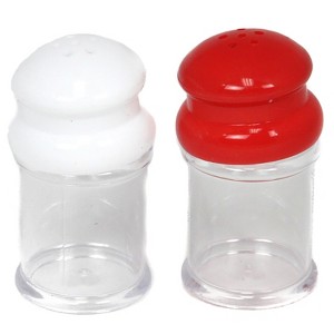 Chef Craft Red/White Plastic Salt and Pepper Shaker Set - Case of 3 - 1 of 1