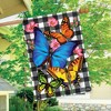 Briarwood Lane Spring House Flag 40x28 For Outdoor Checkered Butterflies For Spring House Flag - 4 of 4