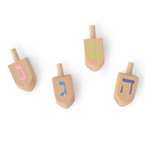 4ct Wood Dreidels - Bullseye's Playground™ - 1 of 3
