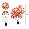 2-pack artificial trees, artificial maple trees, realistic shape, no maintenance, suitable for autumn theme decoration, party decoration - 2 of 4