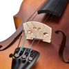 TopComfy 1/4 Acoustic Violin Set with Case Bow Rosin Tuner Shoulder Rest Strings Tone Marks for Kids 5-7 Years Old, Brown, 26.57"*8.66"*4.92" - 4 of 4