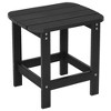 Sonkuki Patio HIPS Adirondack Side Table, Outdoor Square End Table - 2 of 4