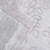 Lightweight Floral Embroidered Semi-Sheer 2-Piece Curtain Panel Set with Stainless Grommet Header - Blue Nile Mills - 4 of 4