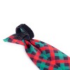 The Worthy Dog Holiday Check Plaid Neck Tie Adjustable Collar Attachment Accessory - 4 of 4