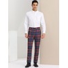 INSPIRE CHIC Men's Plaid Casual Regular Fit Flat Front Stretch Dress Pants - 3 of 4