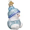 Old World Christmas Blown Glass Ornament for Christmas Tree, Snow Baby Boy - 2 of 4