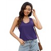 Ladies Sports Tank Top 92% Polyester 8% Spandex - Lightweight, Stretchy, Loose Fit, Racerback, Scoop Neck - 2 of 4