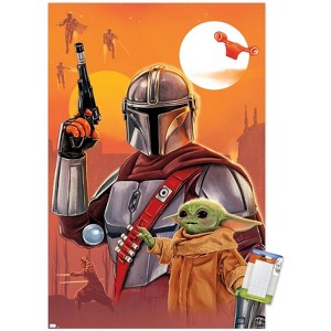 Trends International Star Wars: The Mandalorian By Doaly Unframed Wall Poster Prints - 1 of 4