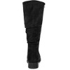 Allegra K Women's Round Toe Slouches Block Heels Knee High Boots - 3 of 4