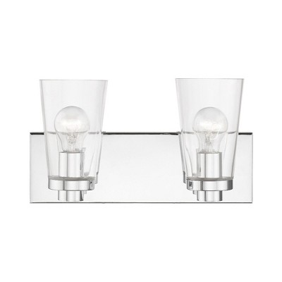 Livex Lighting Cityview 2 - Light Vanity in  Polished Chrome