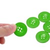 Unique Bargains Resin Snap Fastener Round Flat 4-Hole Sewing Buttons 10 Pcs - 4 of 4