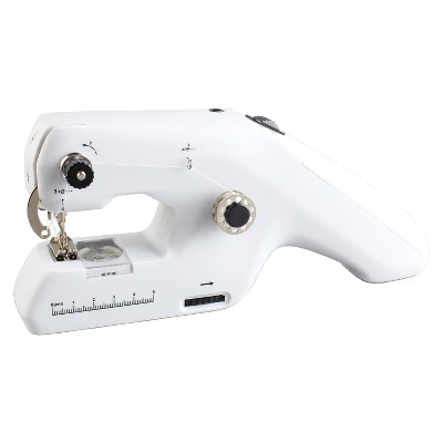 Compact White Handheld Portable Sewing Machine