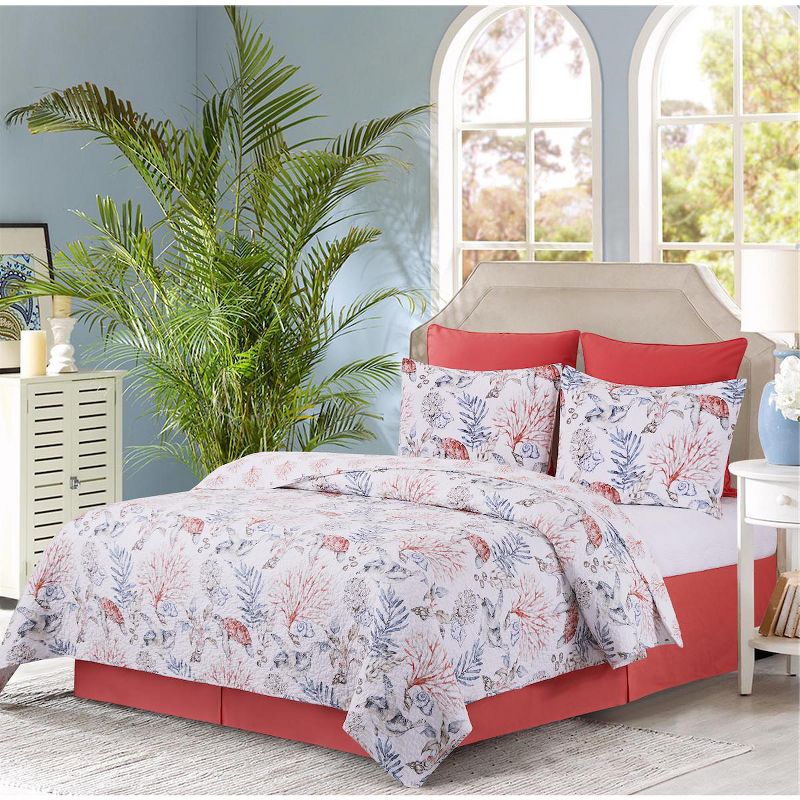 C&F Home Tranquil Tides Coastal Beach Cotton Quilt Set  - Reversible and Machine Washable, 3 of 9