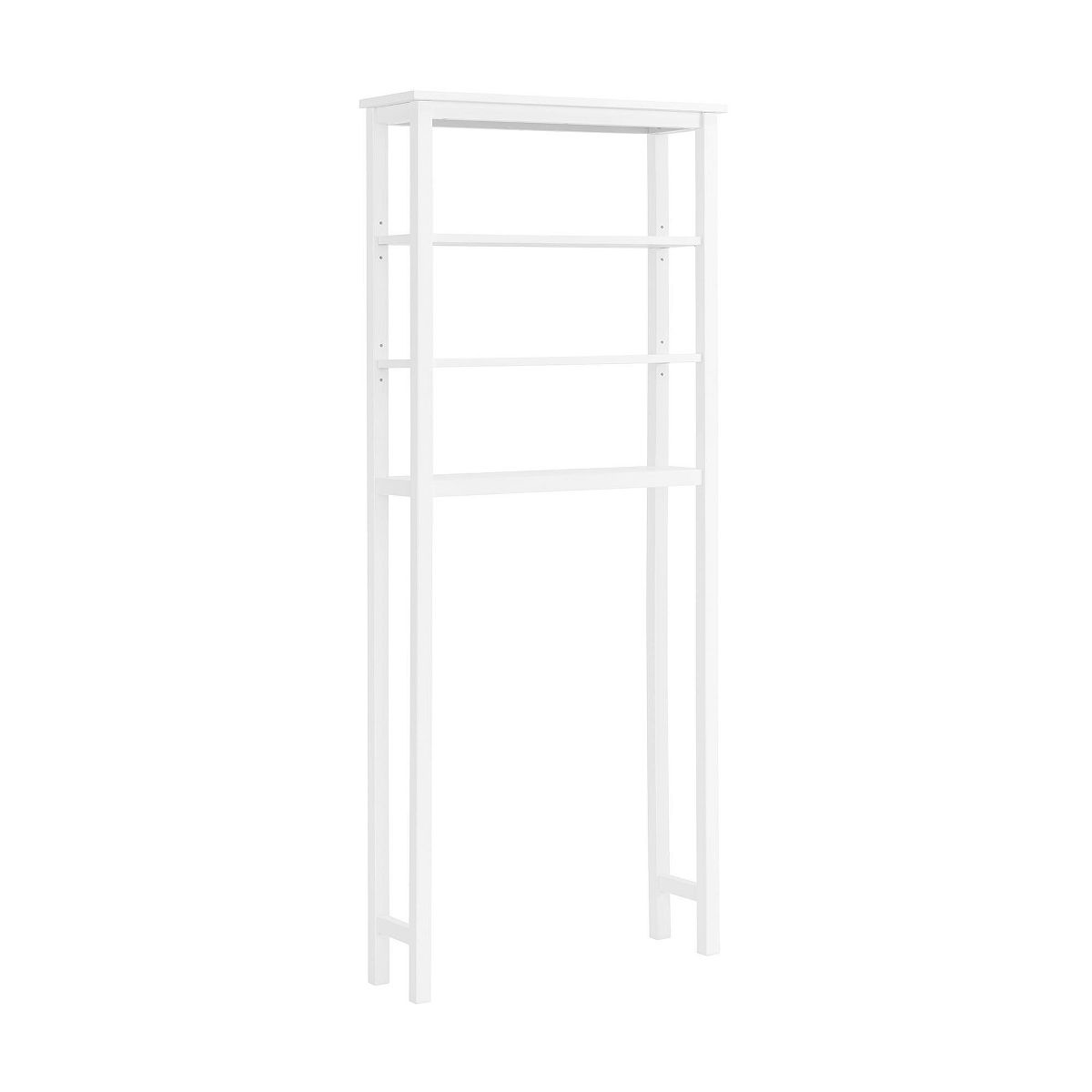 Dover Over the Toilet Organizer with Open Shelving White - Alaterre Furniture - thumbnail 4